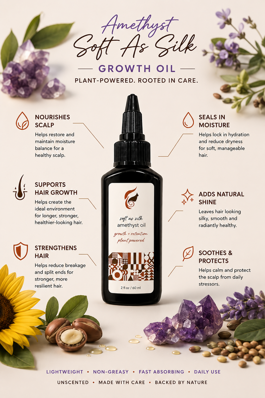 Soft As Silk Amethyst Growth Oil - 2 oz