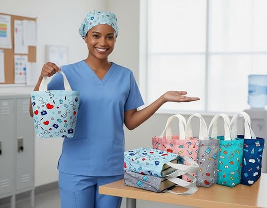 Nurse-Themed Canvas Tote Bag - NEW!