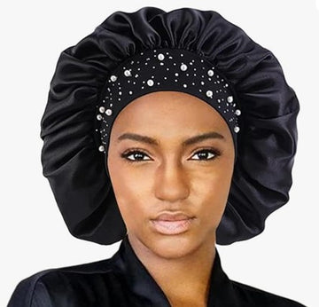 Satin, Pearl, & Rhinestone Bonnet - NEW!