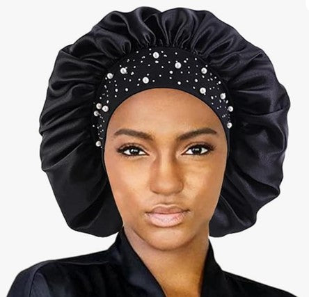Satin, Pearl, & Rhinestone Bonnet - NEW!